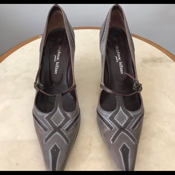vintage stephane kélian paris kitten heels - Picture 2 of 4